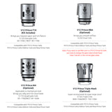 Original SMOK Vape Coil TFV12 Prince Coil V12 Prince RBA Q4 M4 X6 T10 Mesh Strip Core Fit for SMOK TFV12 Prince Tank x-priv kit