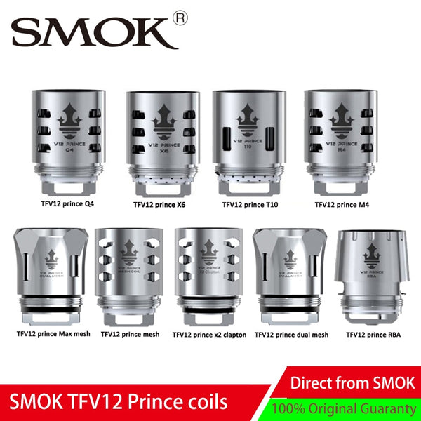 smok x priv coils Original SMOK Vape Coil TFV12 Prince Coil V12 Prince RBA Q4 M4 X6 T10 –  Secret Society Vapors SSV